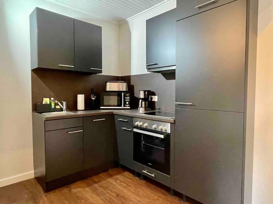Studioappartement Mit Privatgarten In Ruhiger Wohnsiedlung Neumünster Exteriör bild
